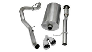 Chevrolet Suburban 1500 Performance Exhaust - Single Side Exit - CORSA Performance - Sport Cat-Back with Twin 4.0in. Polished Pro-Series Tips - Polished - `09-`13